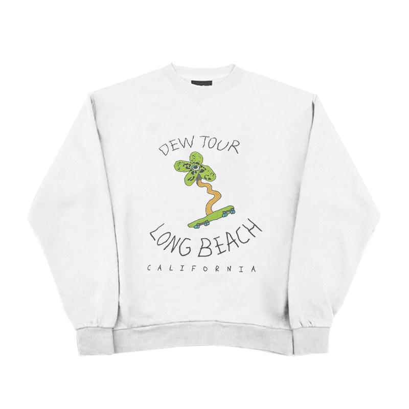 INS创意小众手绘涂鸦圆领卫衣 重磅纯棉2025年秋冬季潮流新款VTG