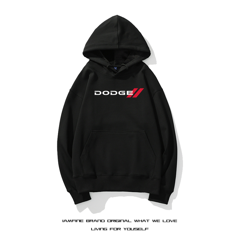 道奇挑战者地狱猫美国肌肉车周边连帽衫卫衣男改装汽车衣服外套秋