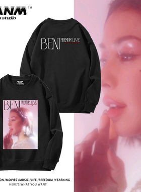 BENI演唱会圆领卫衣BENI红 PremiumLive安良城红粉丝周边应援衣服