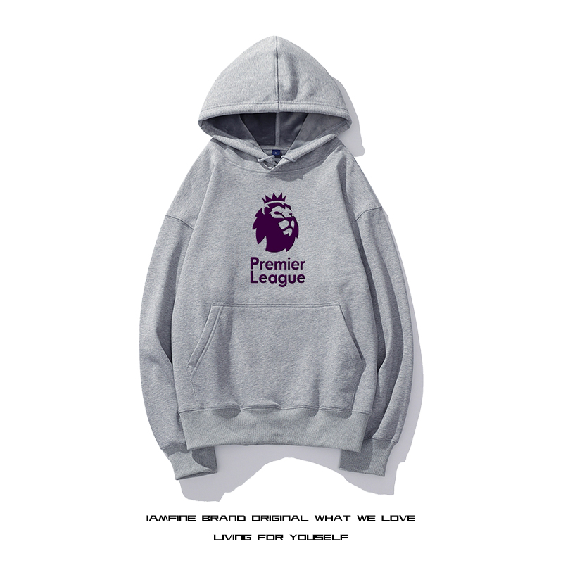 英格兰超级联赛周边连帽衫卫衣男女英超足球迷爱好者训练衣服外套
