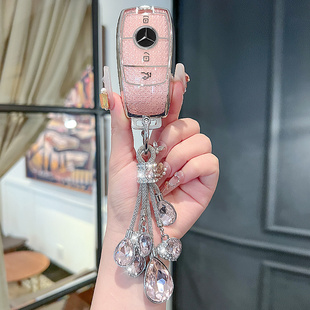 奔驰e300l钥匙套c260l车a200l扣gla glc壳glb220男gle350女cla200