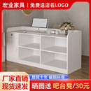 服装 店前台白色接待台简约现代 店吧台桌收银台小型储物抽屉柜女装