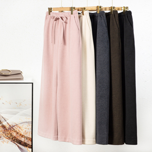 春秋显瘦百搭神裤 女阔腿直筒休闲裤 超垂感 新款 丝绒裤