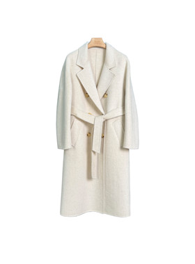 【反季特卖】高品质山羊绒101801加厚新款软糯保暖双面大衣25019