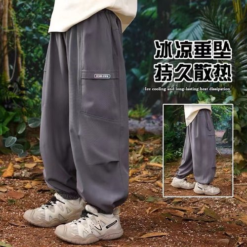 宽松速干裤新款儿童运动裤