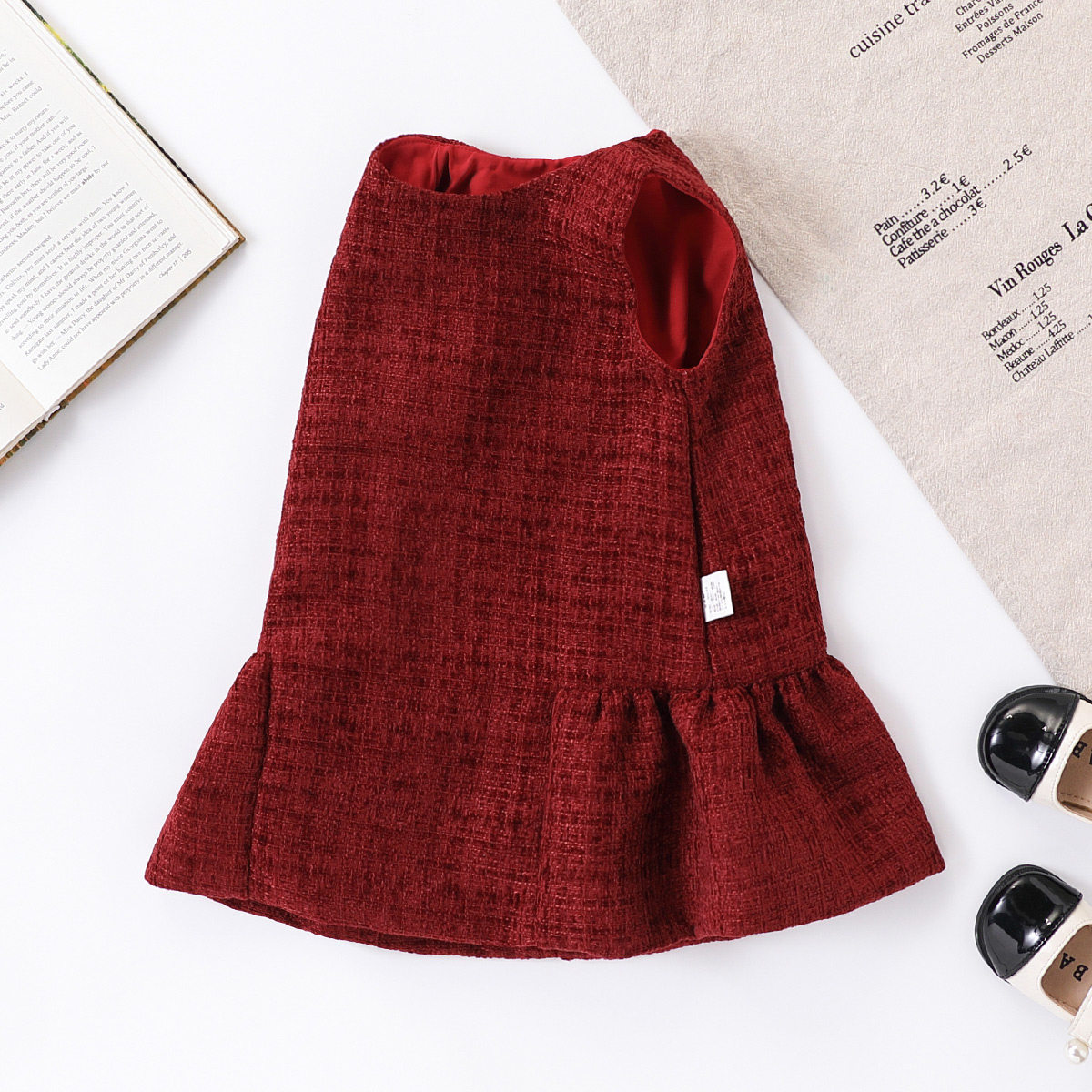 【粗毛呢小香风背心裙】童装女童秋季时尚甜美童洋气礼服拜年服,童装/婴儿装/亲子装,连衣裙,淘宝优惠券,粉丝福利购,淘宝优惠卷