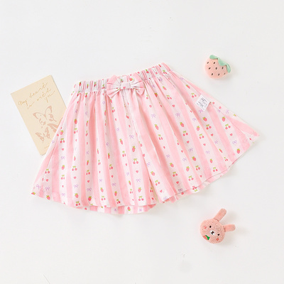 【时尚洋气纯棉碎花短裤】童装女童夏季百搭裤子儿童休闲宽松短裤