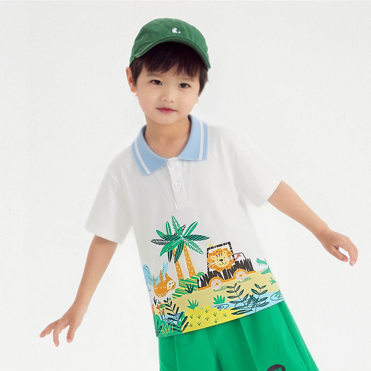 【可爱学院风】童装男宝宝夏季舒适休闲POLO衫小童百搭T恤潮