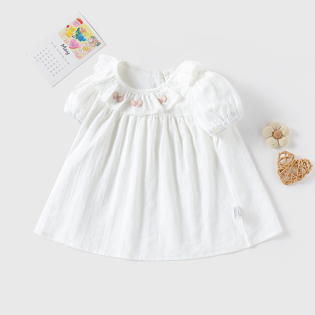【洋气甜美百搭娃娃衫】童装女童夏季时尚休闲衬衫小童舒适打底衫