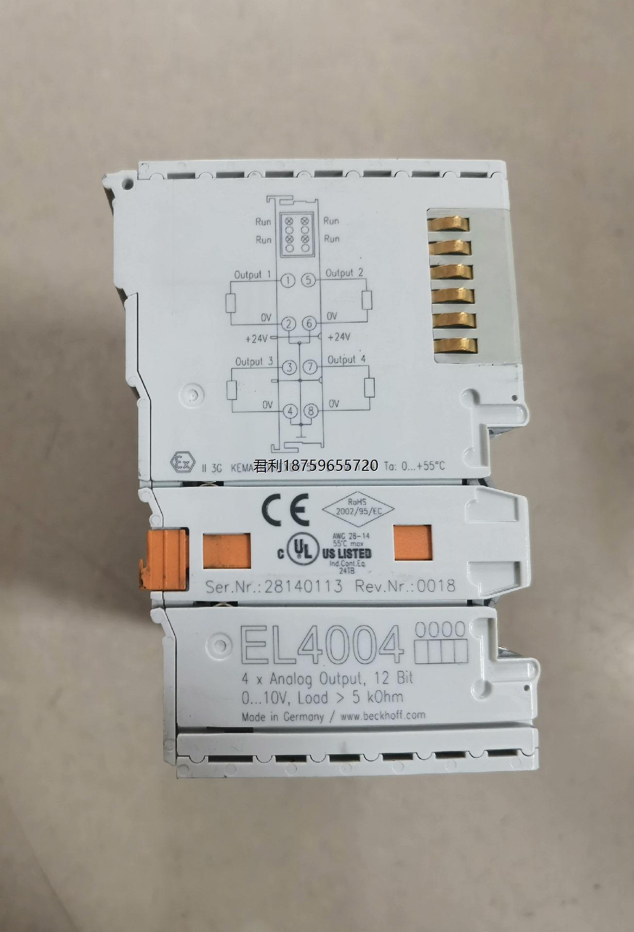 BECKHOFF倍福 EL4004成色漂亮《议价》