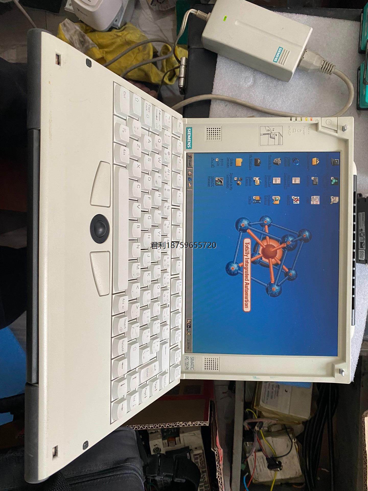 西门子编码器编程器电脑pg720pll!成色如图!能开机进程《议价》
