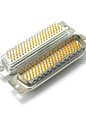 精工南士HDP78公头母头4排78针插座DP78 DB78孔直插/脚插板焊板式