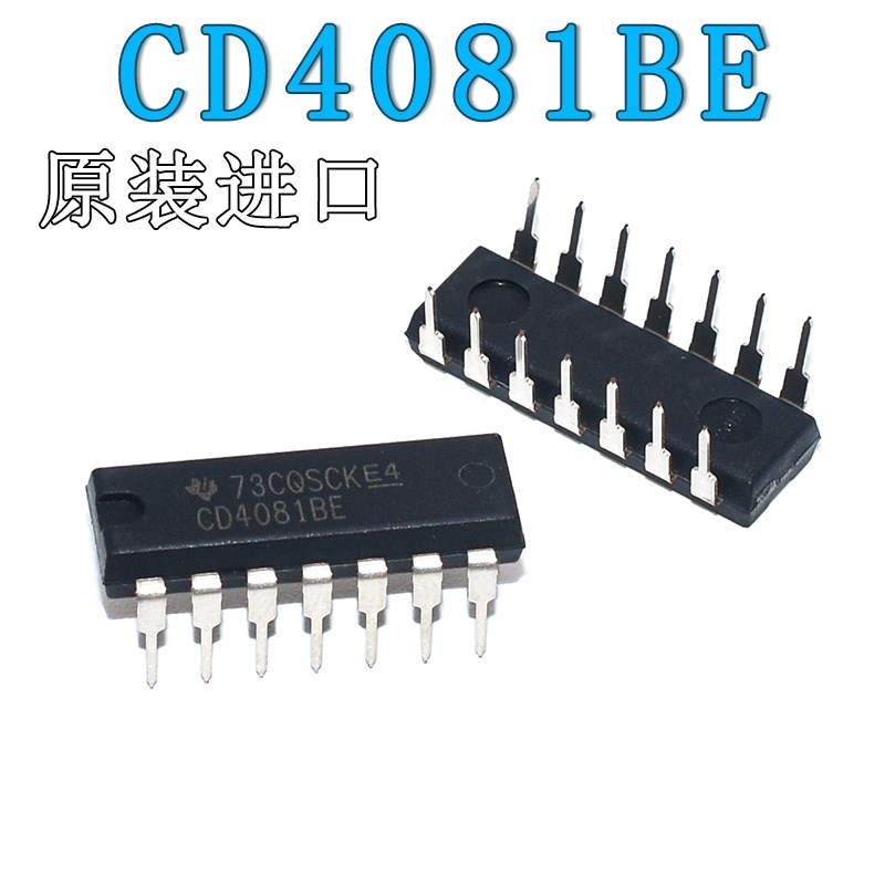 原装进口CD4081BE直插 DIP-14 芯片四2输入端与门