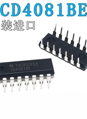 原装进口CD4081BE直插 DIP-14 芯片四2输入端与门