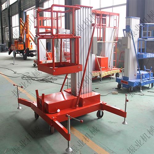 高空作业平台 铝合金升降机 桅柱式升降平台 单柱铝合金升降平台