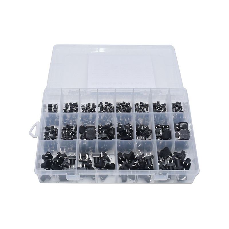 250个20种6*6mm 12*12mm 4脚微动按键开关轻触开关按钮开关小开关