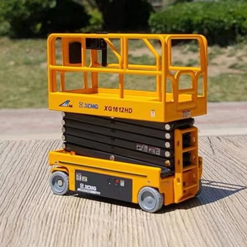 徐工高空作业平台剪叉车模型移动式升降车XG1612HD比例1:35合金