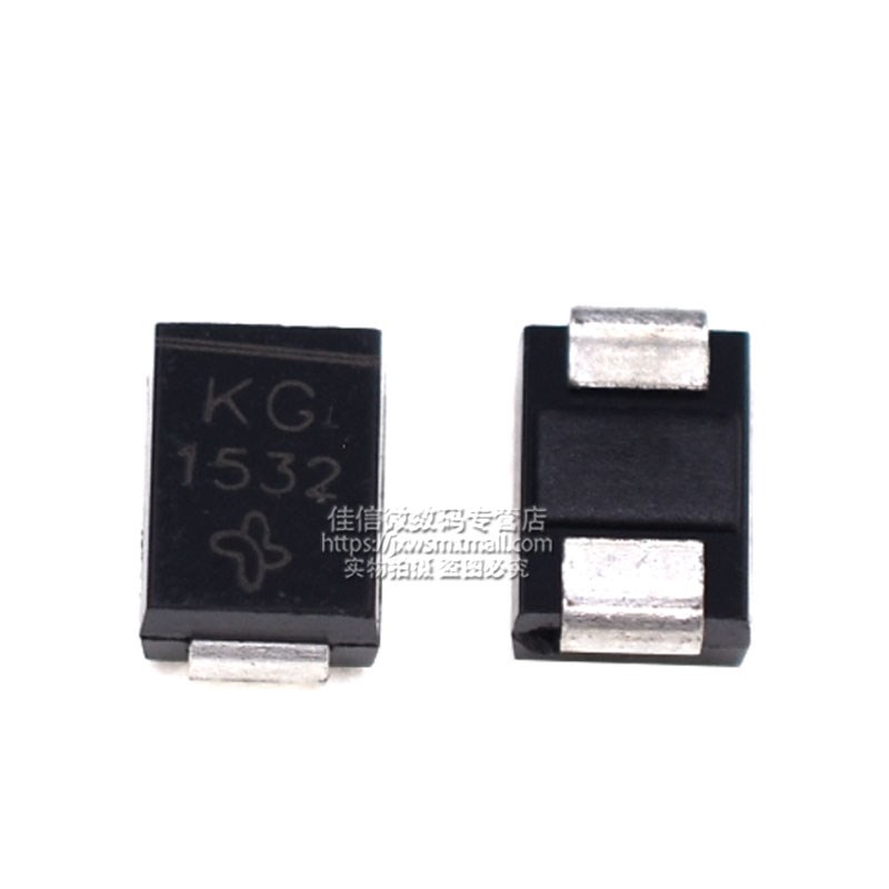 TVS贴片瞬态抑制二极管 SMBJ6.0A-E3/52 单向 6V DO-214