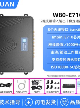 分体式超高频rfid读写器英频杰Impinj E710芯片4 8 16通道读卡器