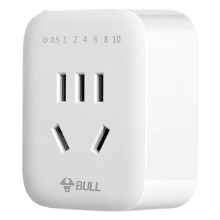 公牛定时器机械式10A插座电动车充电L保护自动断电GND-5