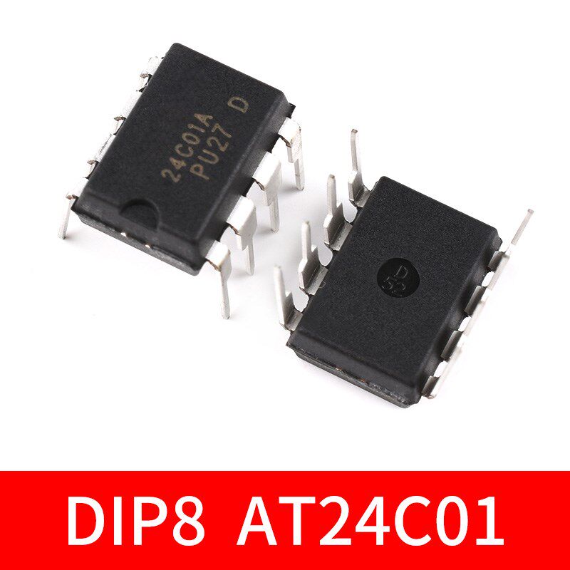 AT24C02记忆体IIC芯片01A/04N/08BN/16B/32 IC贴片SOP8直插DIP8