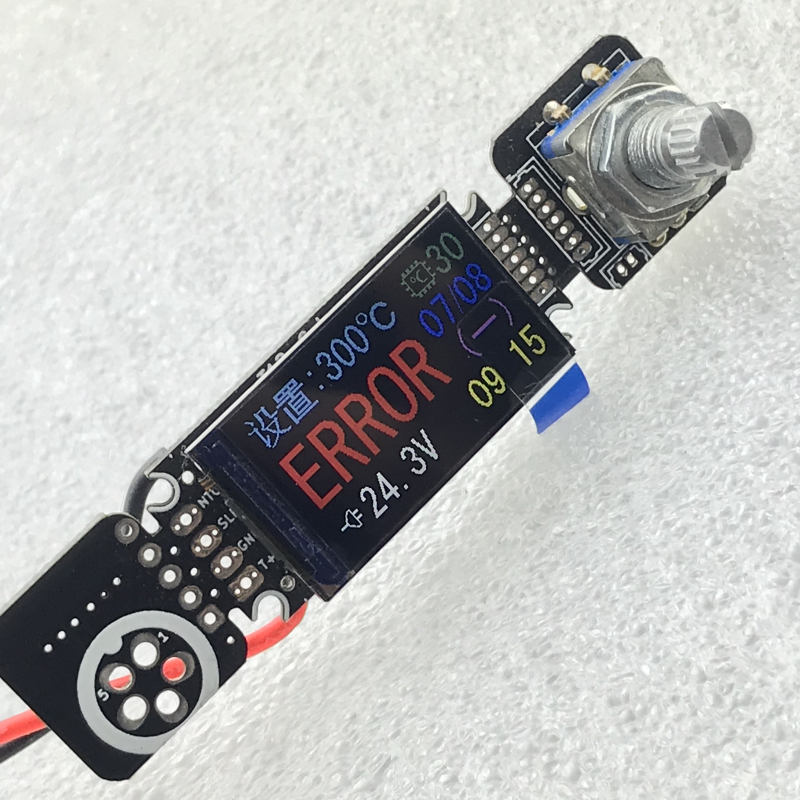 1.14寸ips彩屏控制板T12数显智能自动恒温焊台245电烙铁210控制器