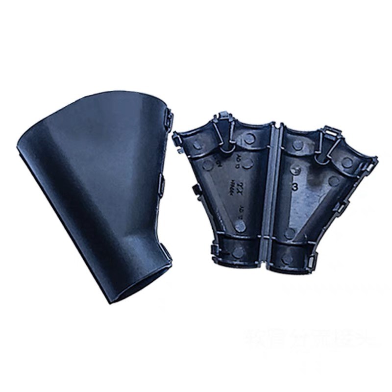 PA66塑料波纹管三通Y型T型软管接头可开式AD10~AD42.5变径软管卡