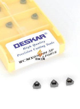 戴斯卡U钻刀片WCMX020104 LF6N018 通用钢件不锈钢