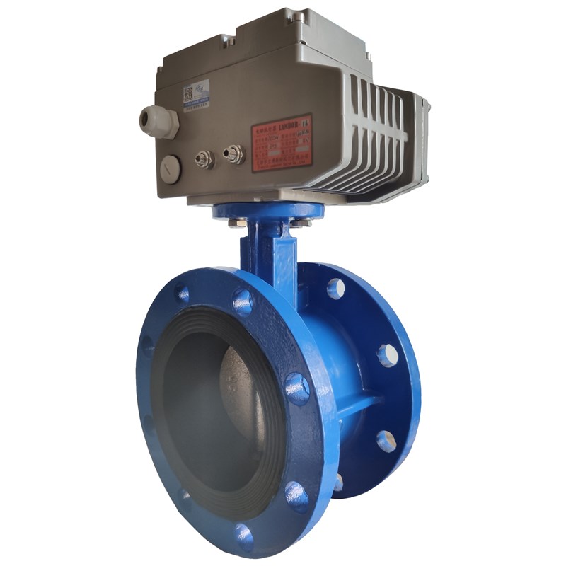 电动软密封法兰蝶阀D941X-16自控阀门开关型220V/380V