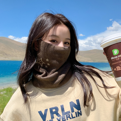 脖套女秋冬季保暖骑行针织百搭头套防风挂耳面罩加厚百变护颈围脖