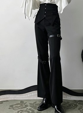 Lolita王子装复古高腰长裤骑士裤