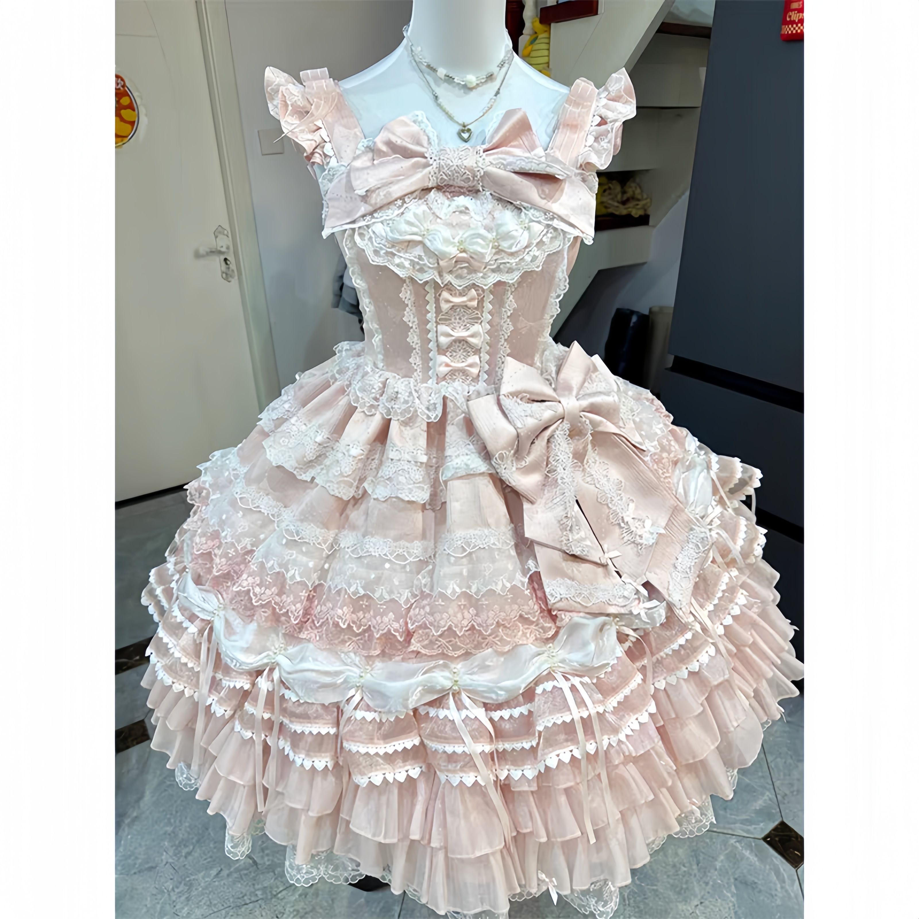 重工花嫁Lolita连衣裙成人礼裙子
