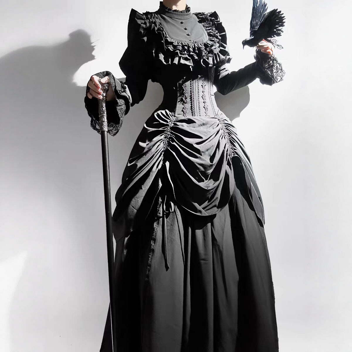 暗黑哥特风Lolita套装sk半裙洋装