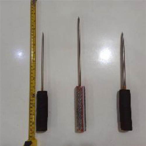 防滑手柄不锈钢冰插碎冰锥海鲜冰鲜凿冰器碎冰针冰锥子除冰工具