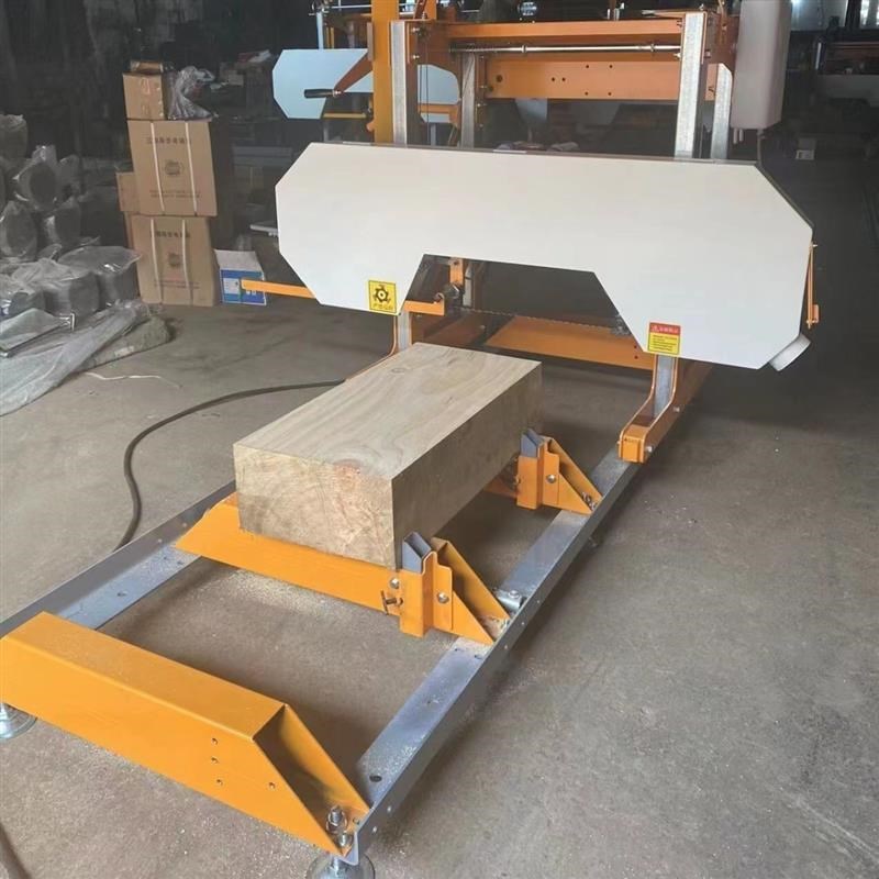 大型卧式木工带锯机全自动圆方木推台锯小型龙门锯木材开料带锯床