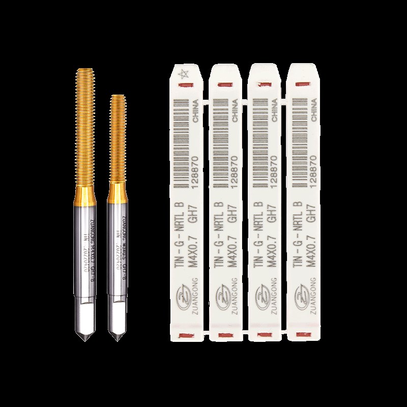 加长刃镀钛挤压丝锥M1刃8M1.6x牙长10M2M2.5M3M45M6挤牙丝攻