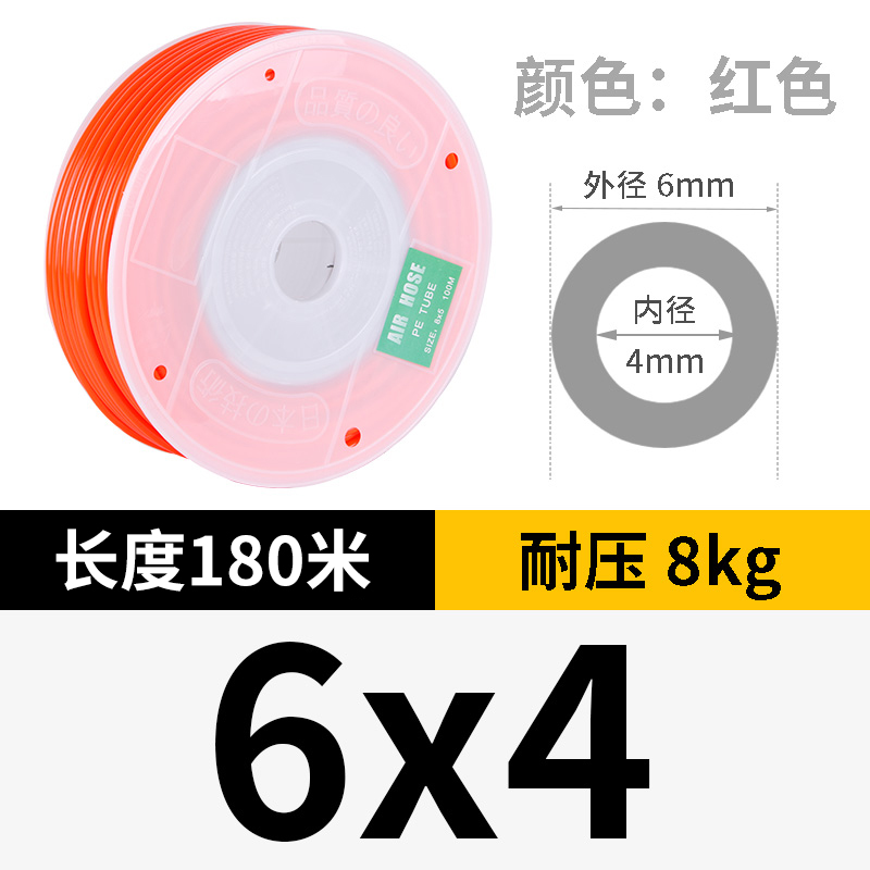 高压聚乙烯PE管白色软管16气管1x4风管12mm耐腐蚀6内径4黑色10毫