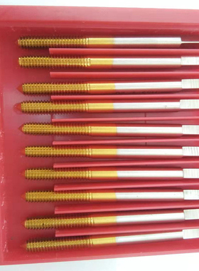 国产挤牙挤压丝锥黄色镀钛机用丝攻M2/M2.5/M3/M3.5/M4/MW5/M6/M8