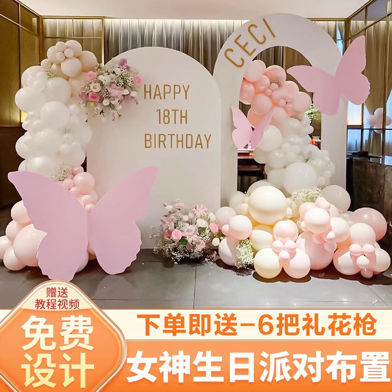 女神生日装饰场景布置kt板高级感
