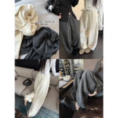 新品 女冬季 锁温保命裤 320g一体绒摇粒绒加厚弹力腰束口宽松卫裤