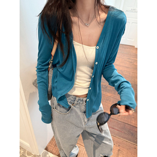 亲肤软糯空调衫 LIL CHER 高品针织开衫 上衣女慵懒百搭春夏 防晒衫
