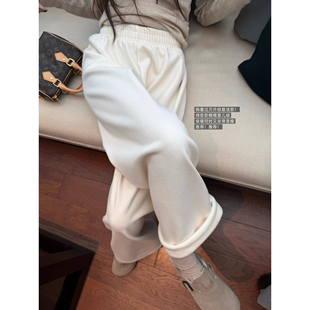 CHER 女秋冬季 2.0升级版 长裤 婴儿绒加绒加厚松弛感休闲运动裤 LIL