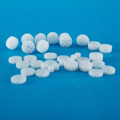 定制mbbr填料多25mm悬浮化载体养殖尾水氨氮去流床净化效净水孔载
