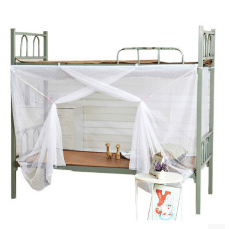 单门寝室学生宿舍老式蚊帐防尘顶加密加厚1米1.2m1.5m1.8m上下床