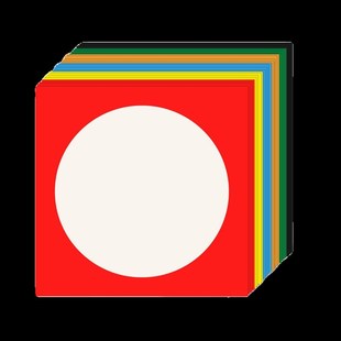 250g卡纸圆形33厘米方形新年红色卡纸彩色装饰装裱卡纸边框绘画纸