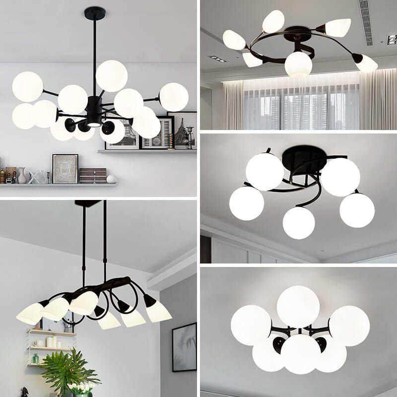 北欧全屋灯e具套餐创意成套客厅餐厅卧室吊灯现代简约魔豆套装组