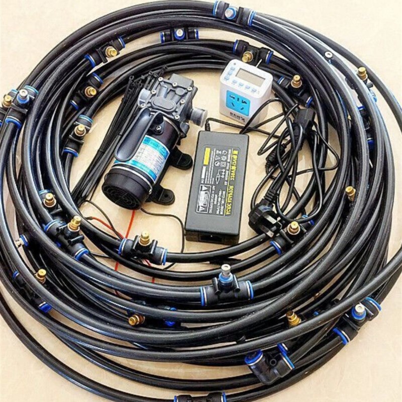 新。围挡喷淋工地厂房围墙微喷定时加湿降温雾化喷头防尘除尘设备