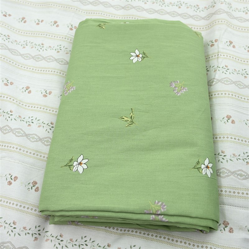 田园小花纯棉f全棉斜纹单件床单单人学生被单床笠床上床品1.5 1.8