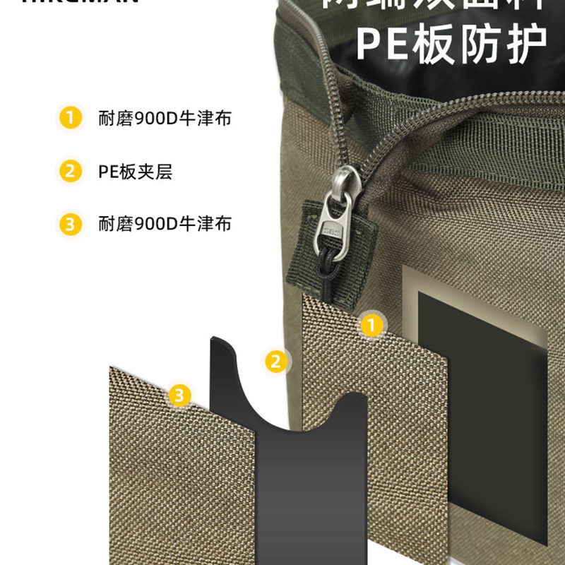 户外营钉包露营地钉收纳包多功能可携式帐篷天幕风绳鎚子配件工具