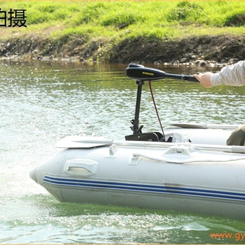 船用推进器电动12v-24V无刷橡皮艇马达螺旋挂浆小型塑料船外机